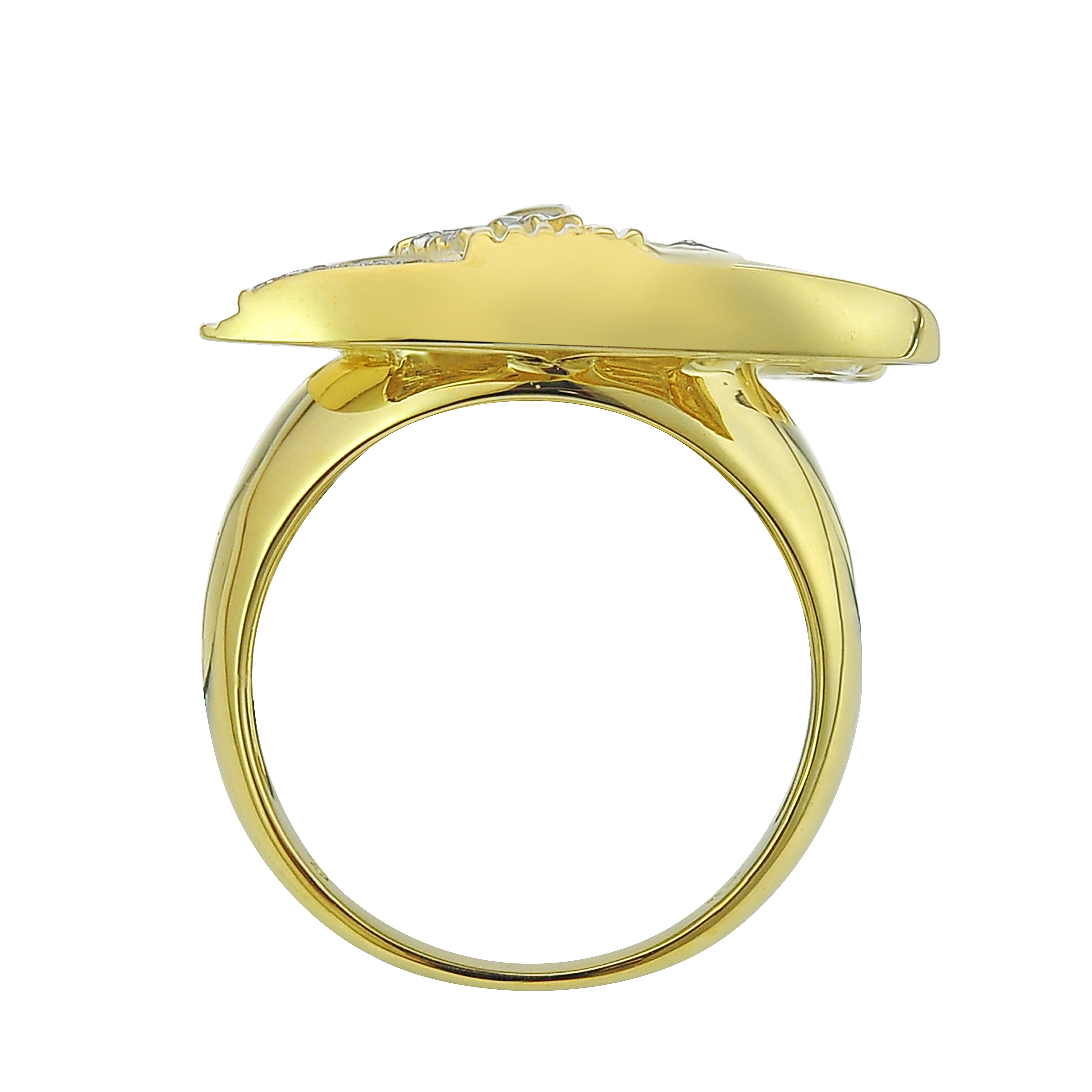 Diamond Pharaoh Ring 0.38 ct. 10K Yellow Gold